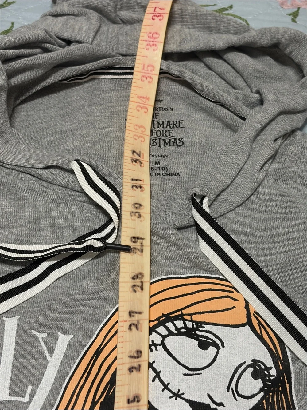 The Nightmare Before Christmas Girls' Hooded Night Ghouls Night In Size M (8-10)